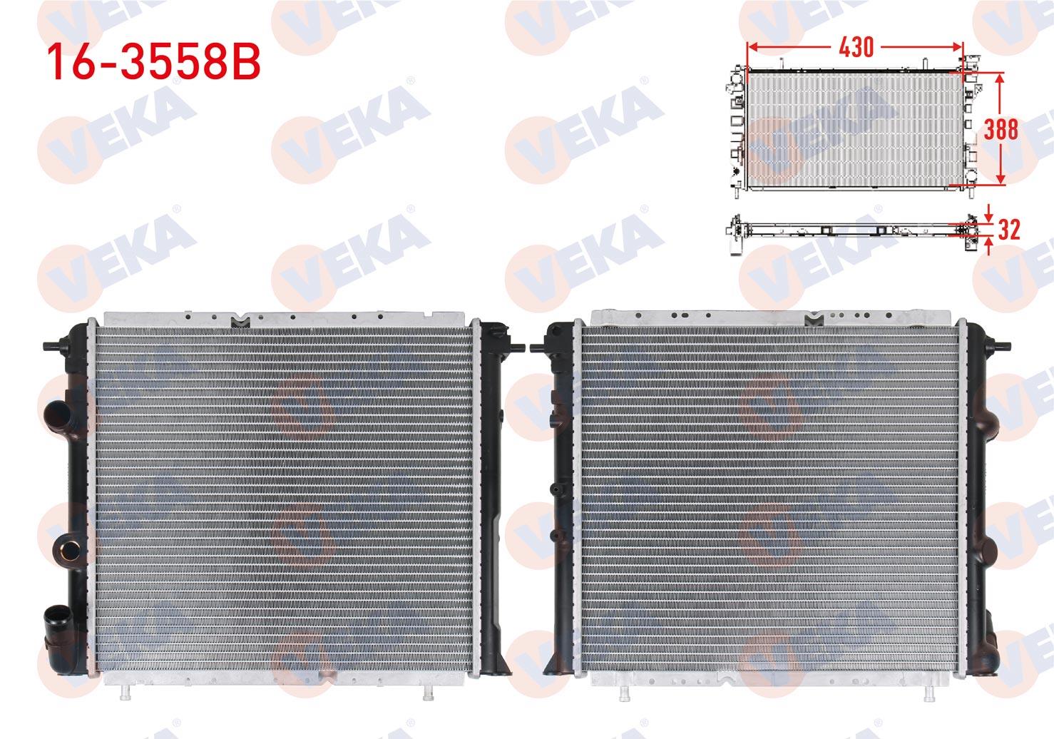 SU RADYATORU BRAZING RENAULT R19 1.4 (ENJEKSIYONLU) A-T/M-T AC+ 1988-1996