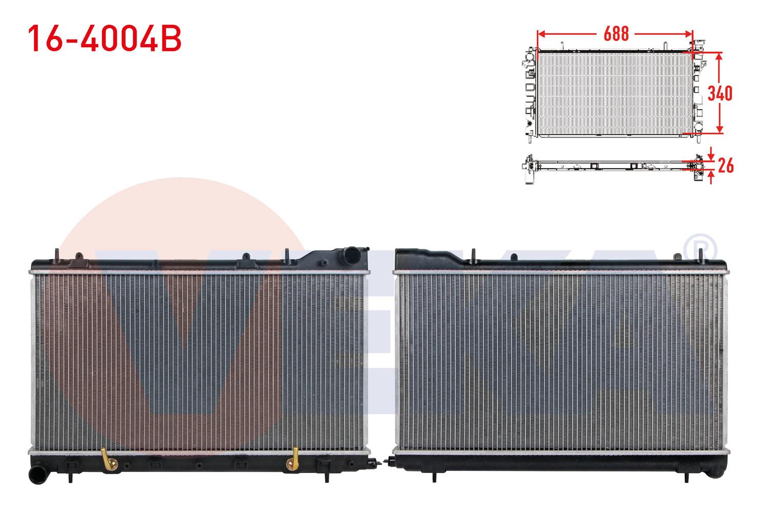 SU RADYATORU BRAZING SUBARU FORESTER (SF) 2.0 S A-T 1995-2002