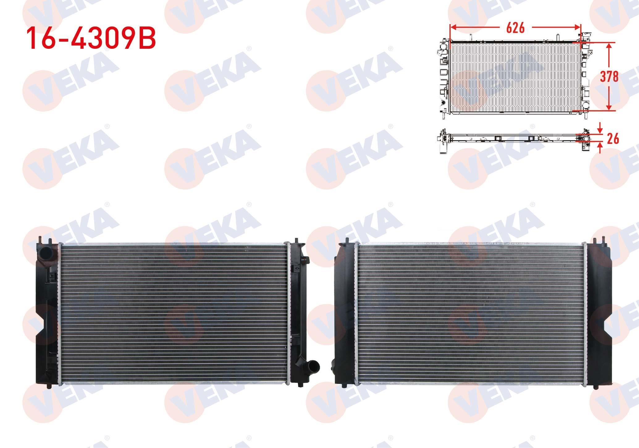 SU RADYATORU BRAZING TOYOTA AVENSIS (T25) 2.0 D-4D M-T HORTUM GIRIS & CIKIS 38mm 2003-2008