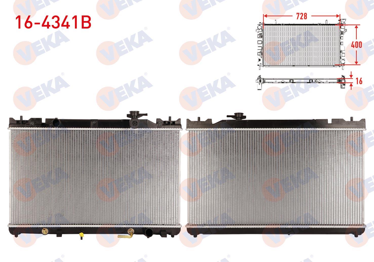 SU RADYATORU BRAZING TOYOTA CAMRY (_V30) 2.4i A-T/M-T AC+/- 2001-2006