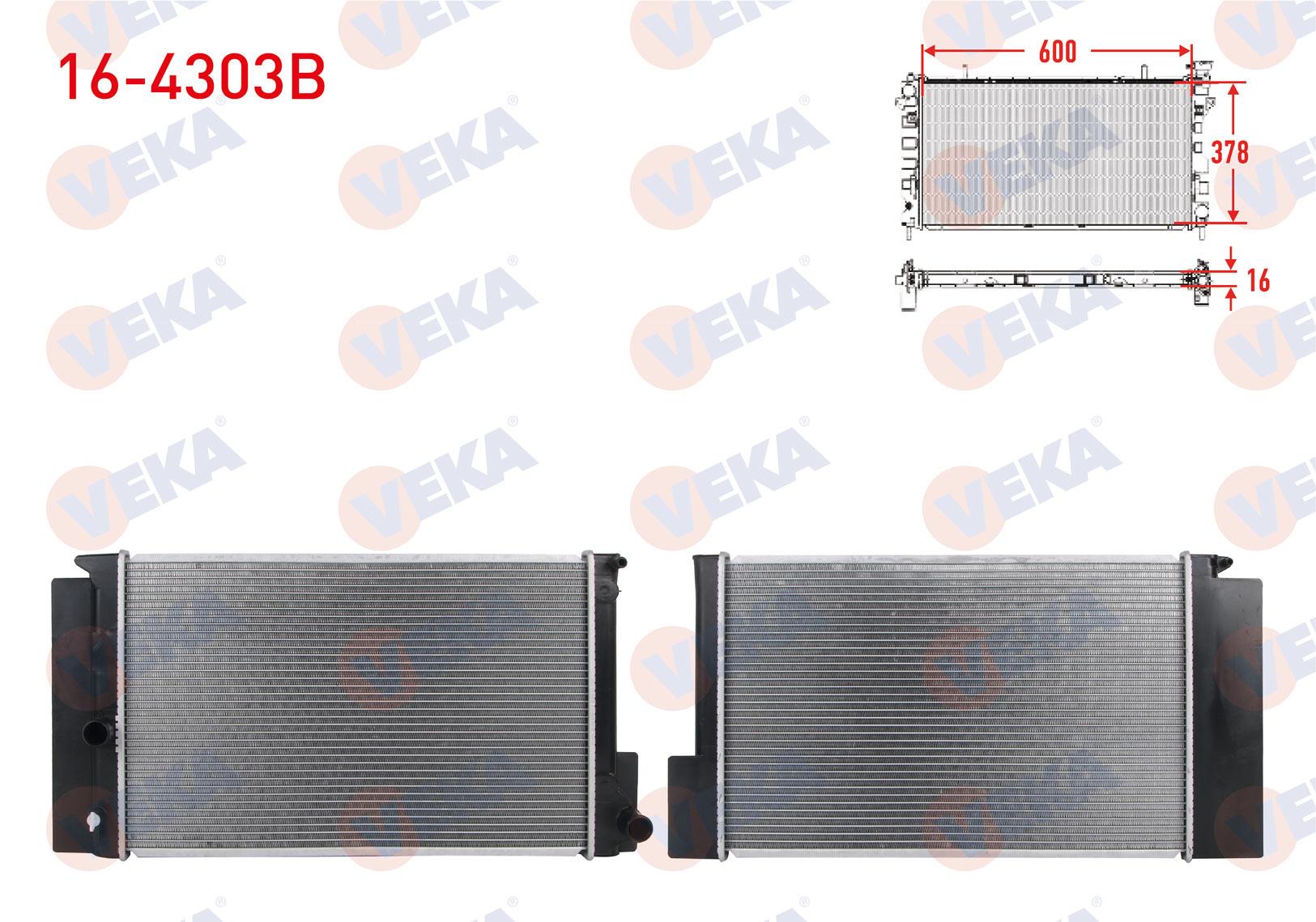 SU RADYATORU BRAZING TOYOTA COROLLA 1.33 / 1.6 M-T AC+/- 2012-