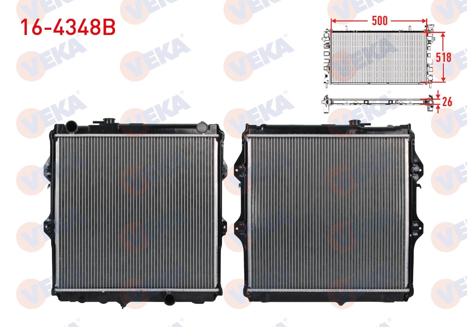 SU RADYATORU BRAZING TOYOTA HI-LUX PICK UP 2.5 D-4D M-T 2001-2005