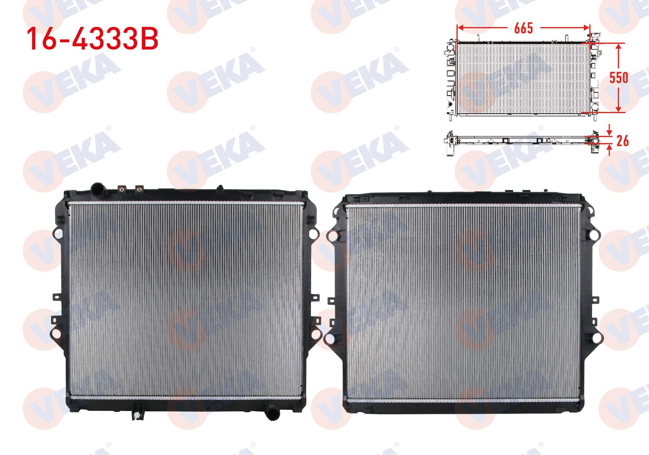 SU RADYATORU BRAZING TOYOTA HI-LUX VIII REVO PICK UP (GUN1_,GUN13_) 2.4 D M-T AC+/- 2015-