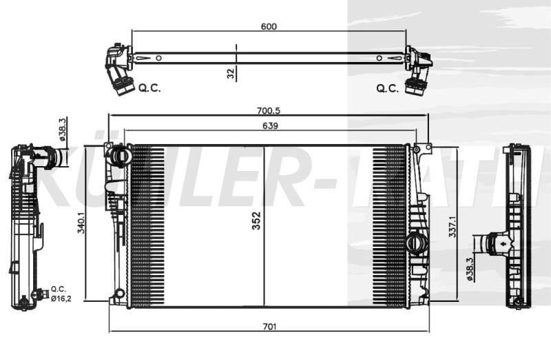 SU RADYATÖRÜ F20-F20 LCİ-F21-F21 LCİ-F22-F22 LCİ-F30-F30 LCİ-F31-F31 LCİ-F34-F35-F35 LCİ-4F32-F33-F36 N13-N47N-B47 17118672102