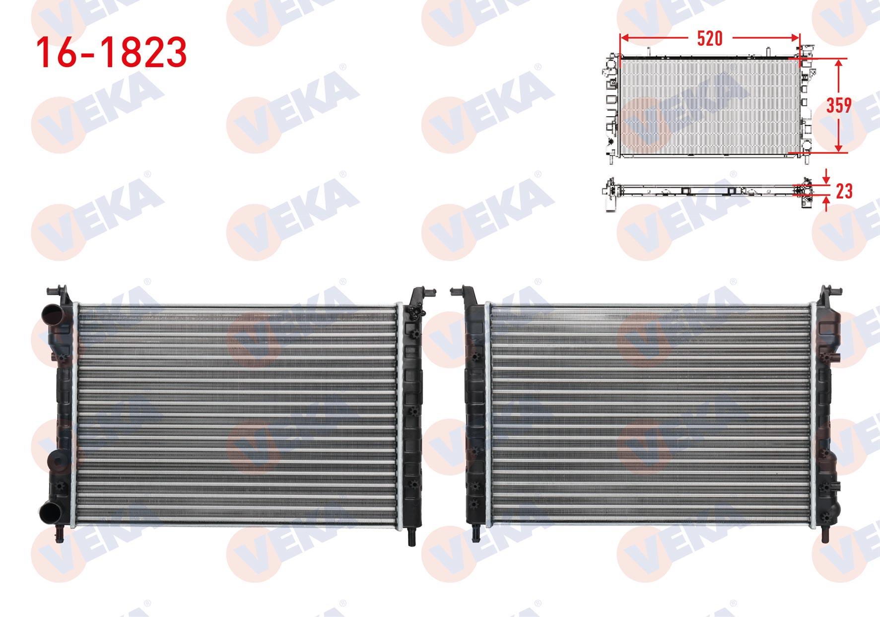 SU RADYATORU MEKANIK (23mm) FIAT PALIO (178BX) (178DX) 1.2i 16v M-T 1996-2005