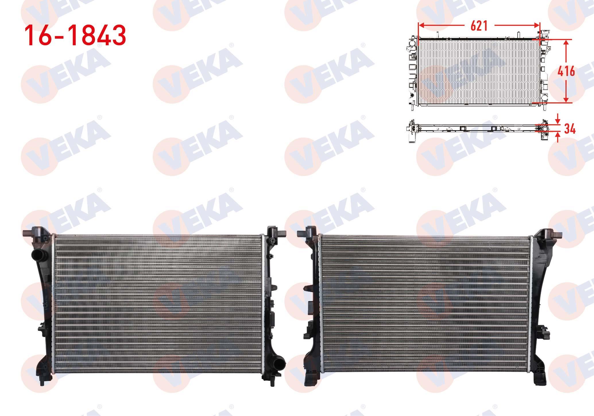 SU RADYATORU MEKANIK FIAT EGEA 1.3 MJT - 1.6 MJT 16v M-T AC+/- 2015-