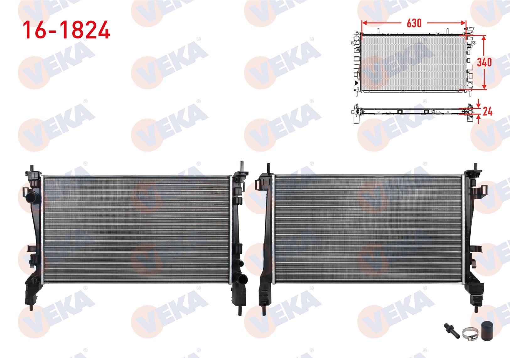 SU RADYATORU MEKANIK FIAT FIORINO 1.3 MJT M-T 2007- / CITROEN NEMO 1.3 HDi - 1.4 HDi 2008- / PEUGEOT BIPPER 1.3 HDi - 1.4 HDi 2008-