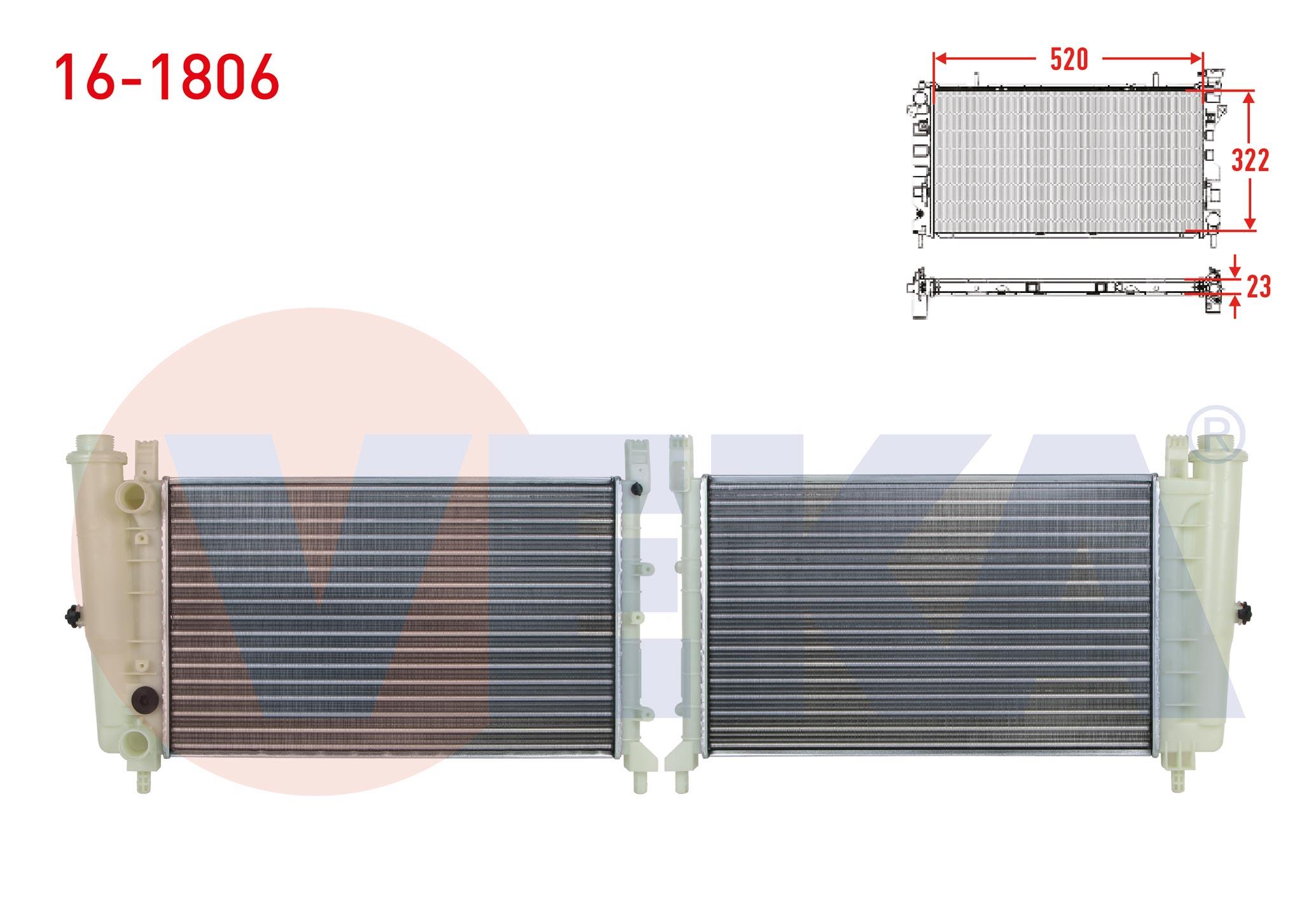 SU RADYATORU MEKANIK FIAT UNO 70 1.4i M-T 1994-2000