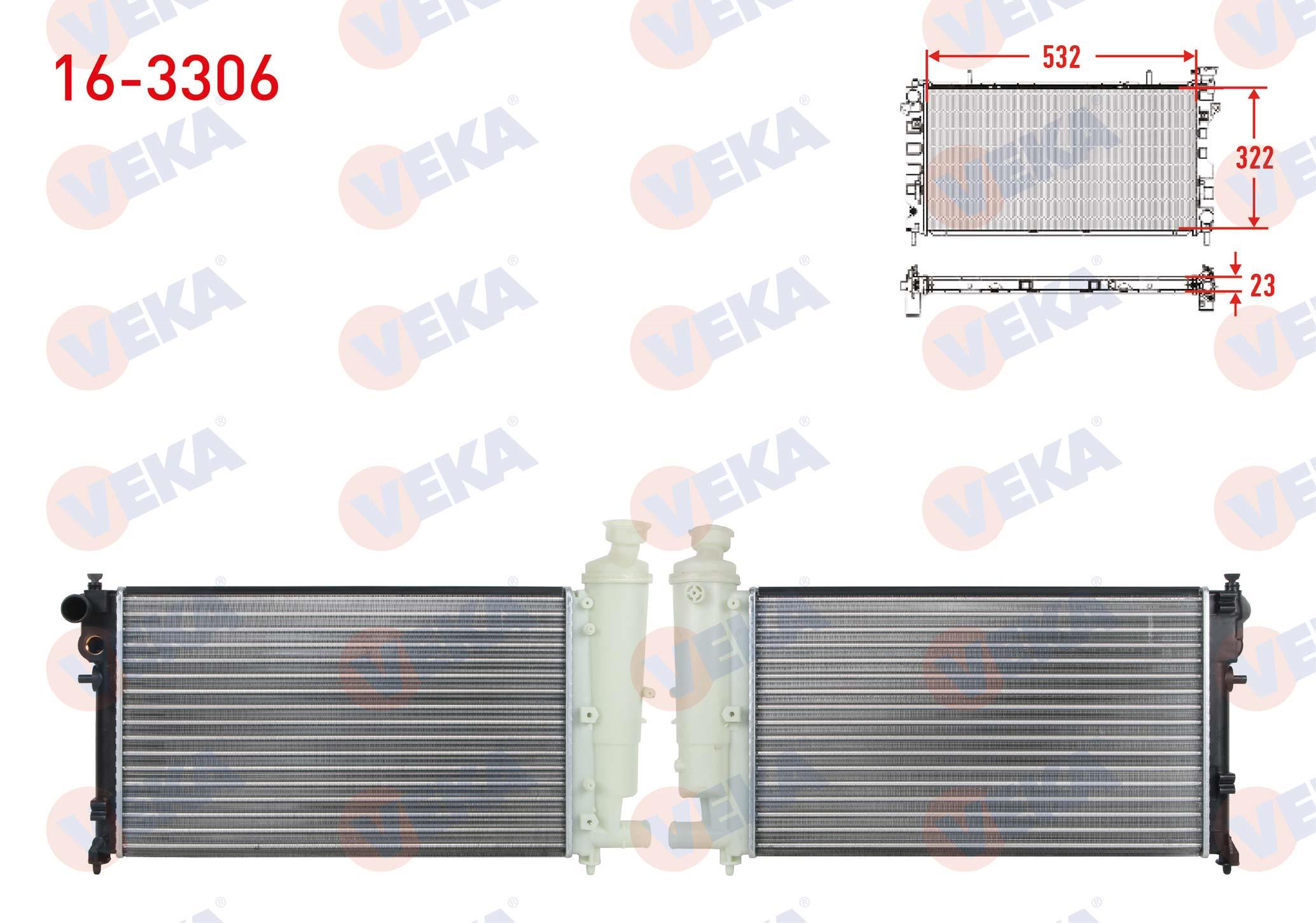SU RADYATORU MEKANIK PEUGEOT 106 II 1.4i M-T ( UZUN ) 1996-2002