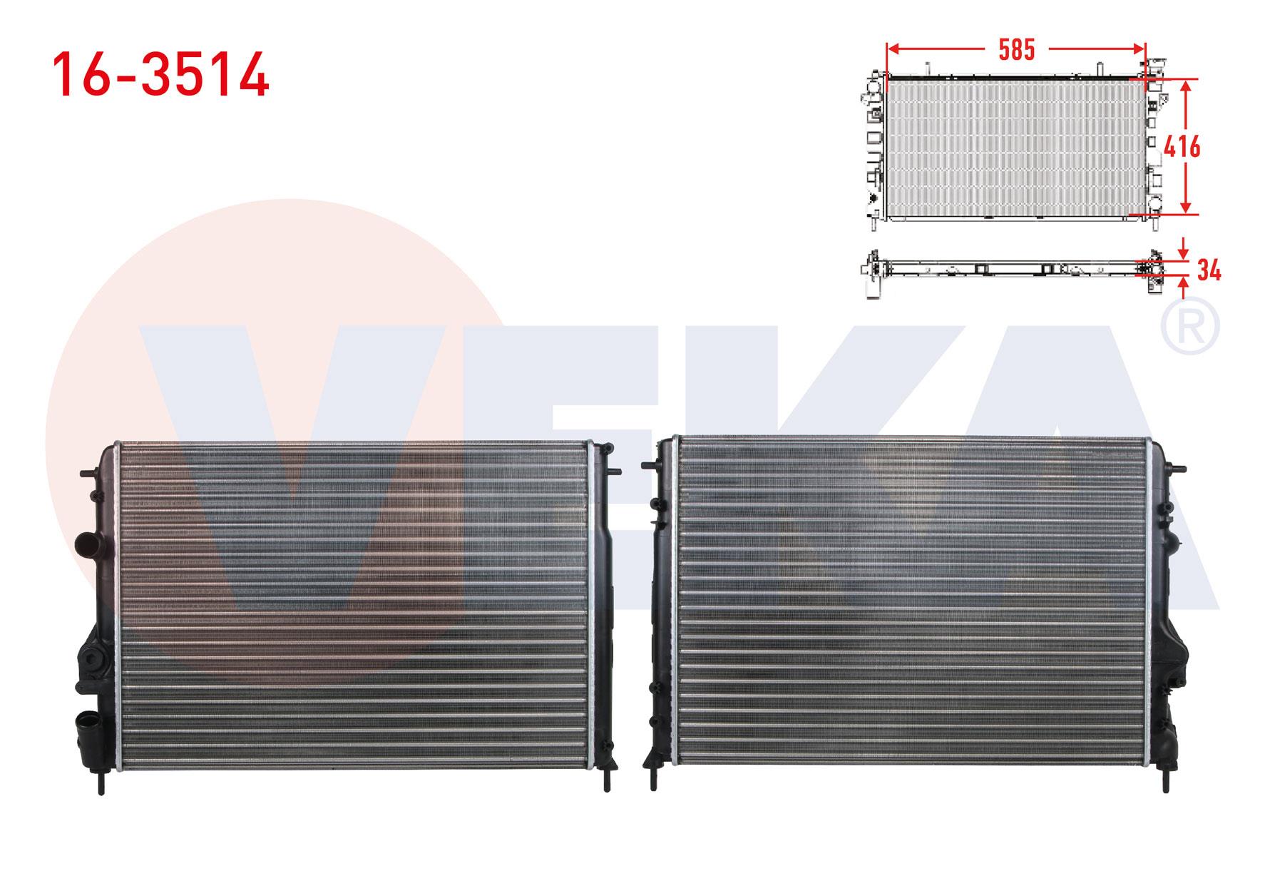 SU RADYATORU MEKANIK RENAULT MEGANE I (BA0/1) 1.4i 16v A-T/M-T 1996-2003