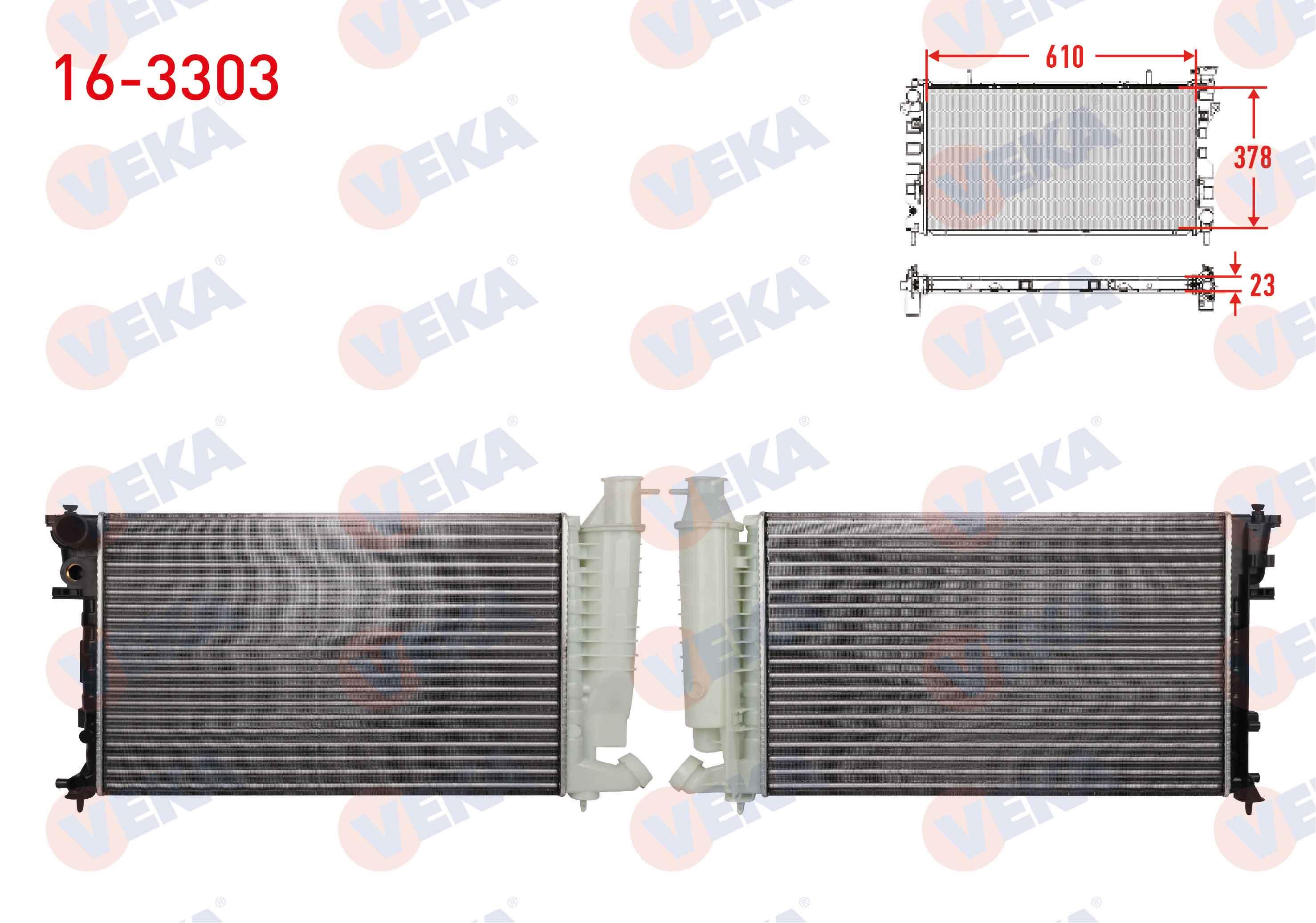 SU RADYATORU MEKANIK TIRNAKLI PEUGEOT 306 (7B,N3,N5) 1.4i M-T 1993-2002
