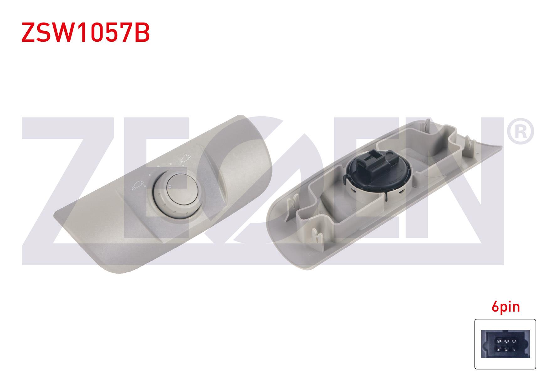 SUNROOF ANAHTARI CERCEVELI 6 PIN RENAULT MEGANE II - LAGUNA II - SCENIC II 2001-2009