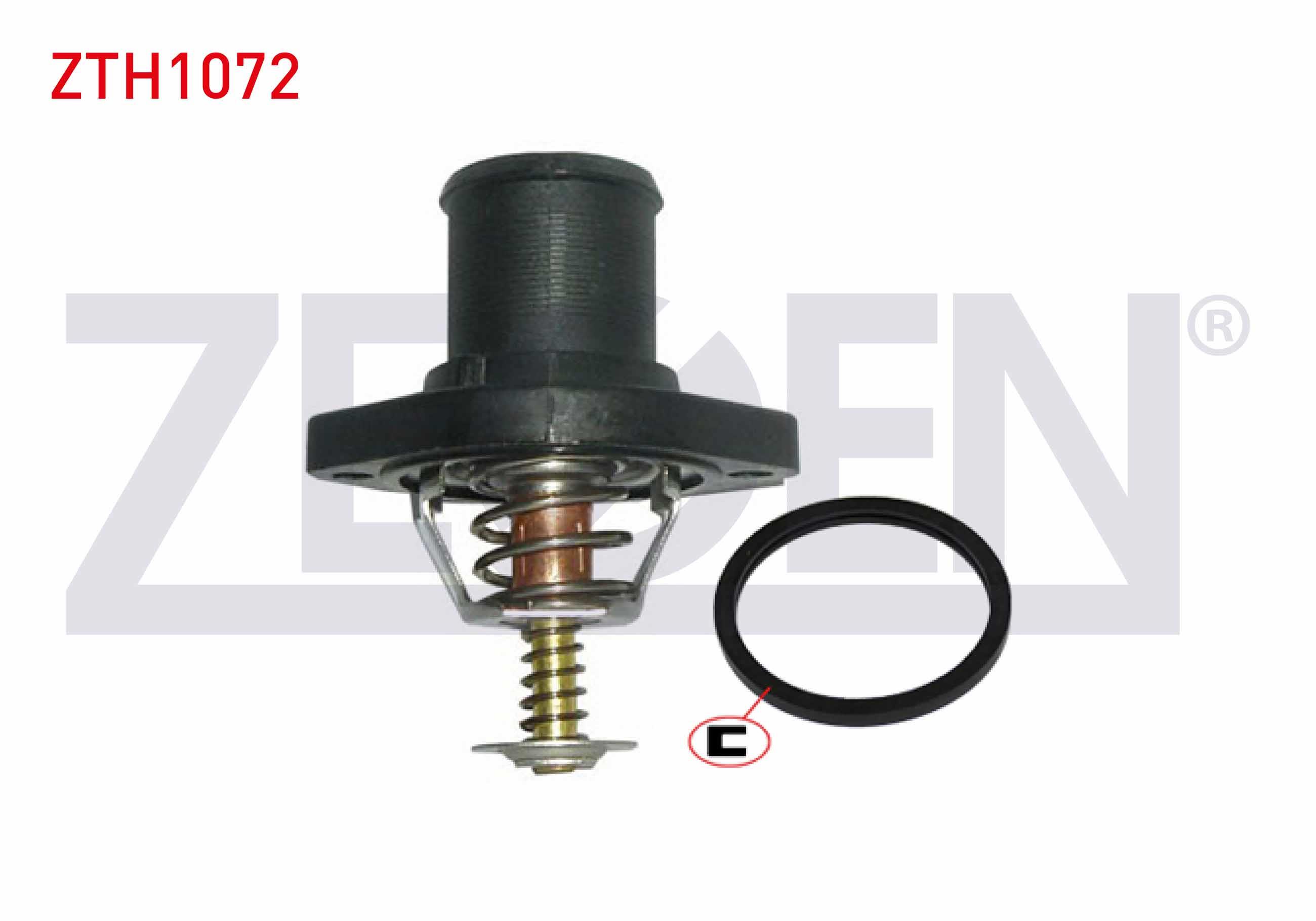 TERMOSTAT 89 C CITROEN C4 2.0 2004-2009 / C5 2.0 2001-2008 / XSARA 2.0 16v 1997-2005 / PEUGEOT 206 2.0i GTI 1998-2006 / 406 2.0i 1995-2004 / 407 2.0i 2004-2011