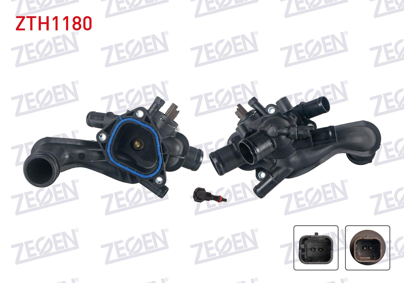 TERMOSTAT KOMPLE CIFT MUSURLU 105 C CITROEN C4 - DS3 1.6 2004-2013/PEUGEOT 207 - 308 1.6i - 1.6 THP 2006-2013/ 3008 1.6 THP 2009-/RCZ 1.6 THP 2010-/MINI COOPER - ONE - CLUBMAN - COUNTRYMAN 1.6i 2006-