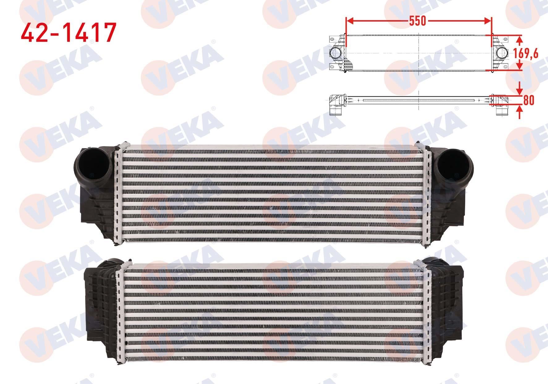 TURBO RADYATORU (INTERCOOLER) BMW 5 (F10) 535 D 299 hp 2010-2011