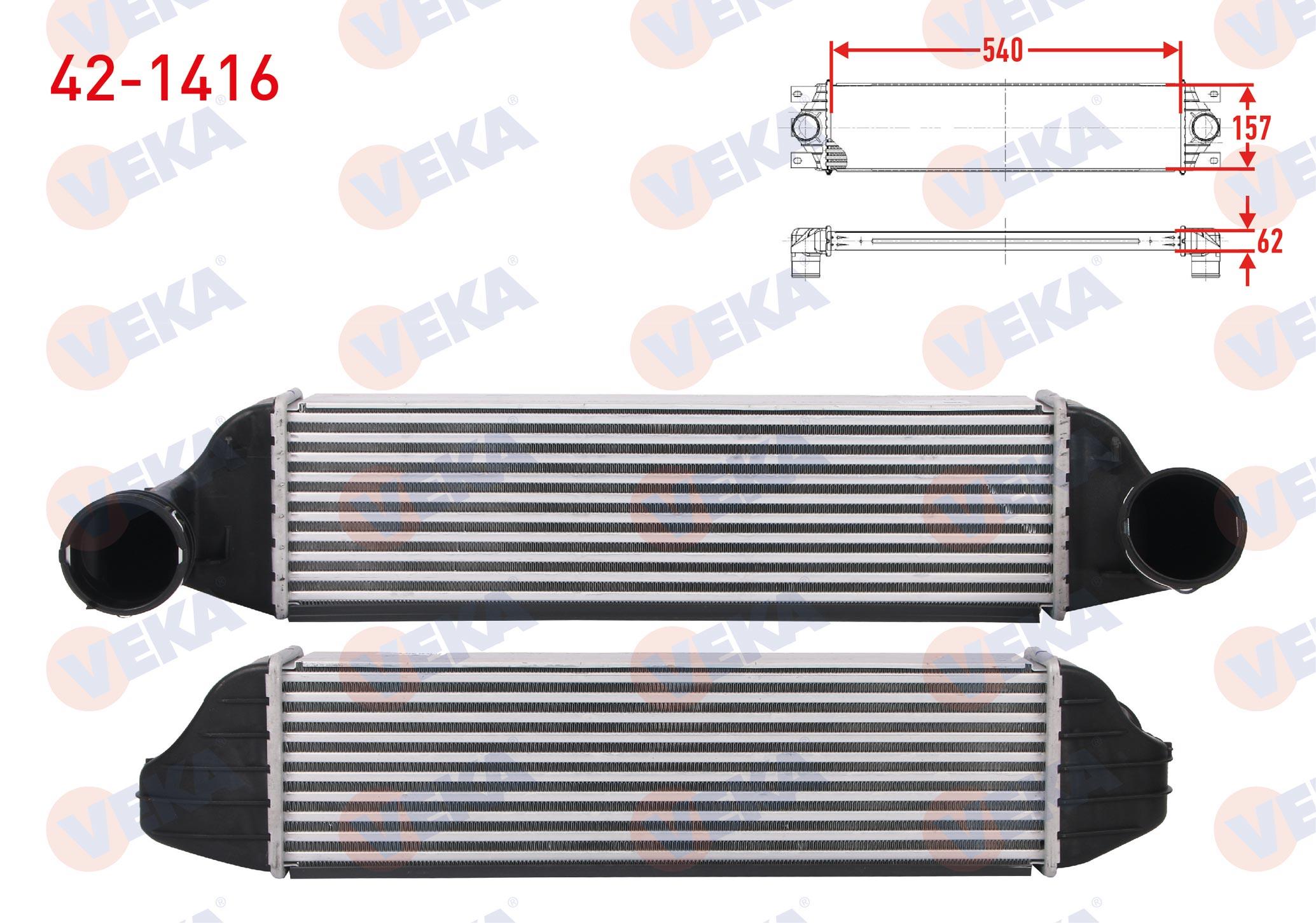 TURBO RADYATORU (INTERCOOLER) BMW X3 (E83) 2.0 SD 177 hp 2007-2008