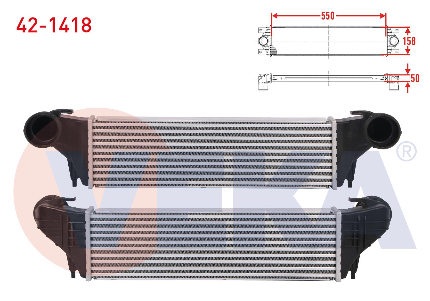 TURBO RADYATORU (INTERCOOLER) BMW X5 (E53) 3.0 D 218 hp 2000-2007