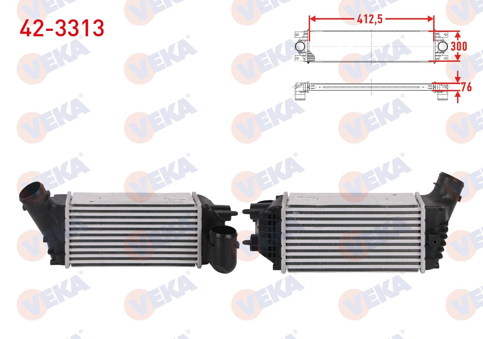 TURBO RADYATORU (INTERCOOLER) CITROEN C4 I 2.0 HDI 136 hp 2004-2011