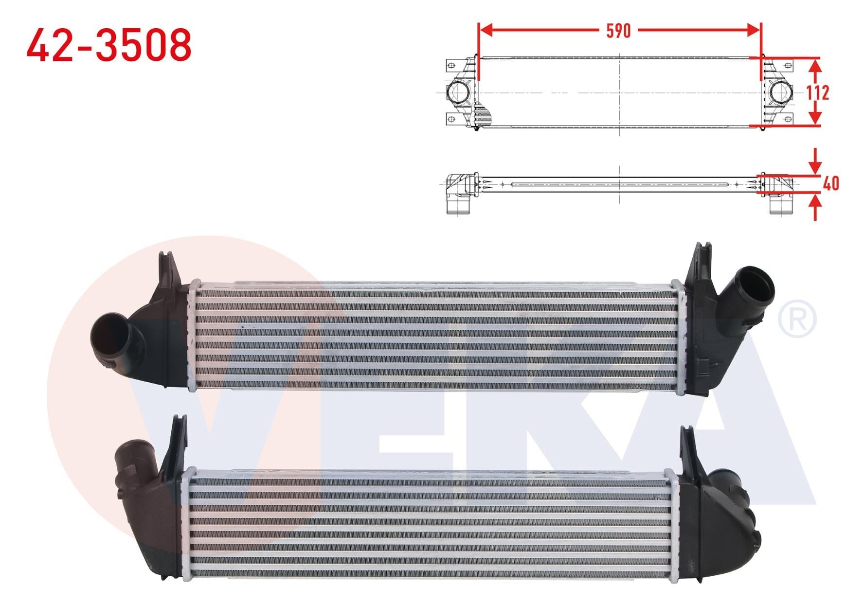 TURBO RADYATORU (INTERCOOLER) DACIA LOGAN (LS) 1.5 DCI 2004-2012