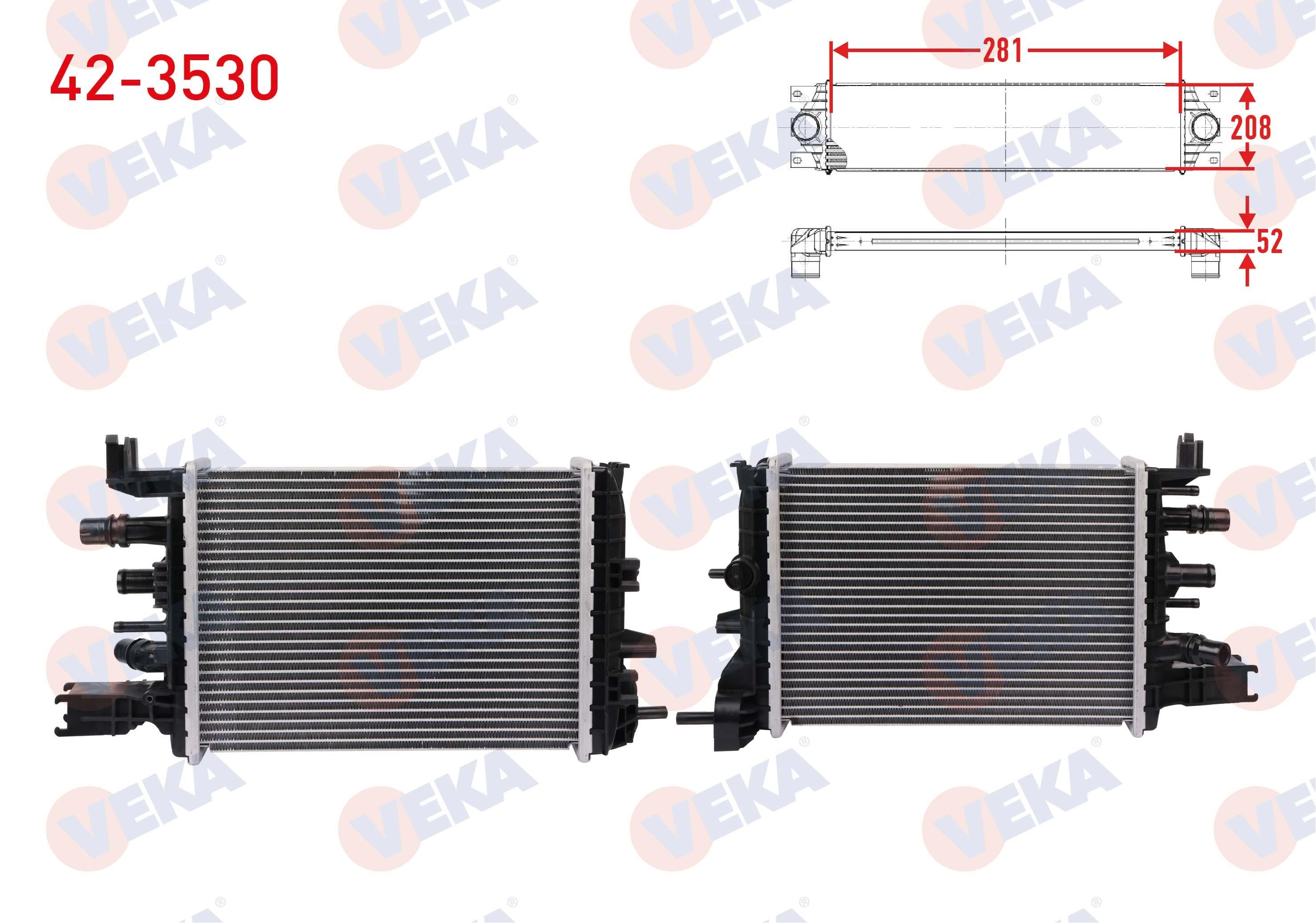 TURBO RADYATORU (INTERCOOLER) EURO 6 DACIA DUSTER 1.5 DCI, BlueDci 2017- / LODGY 1.5 DCI, BlueDci 2018- / LOGAN II 1.5 dCi 2018- / SANDERO 1.5 DCI, BlueDci 2018-