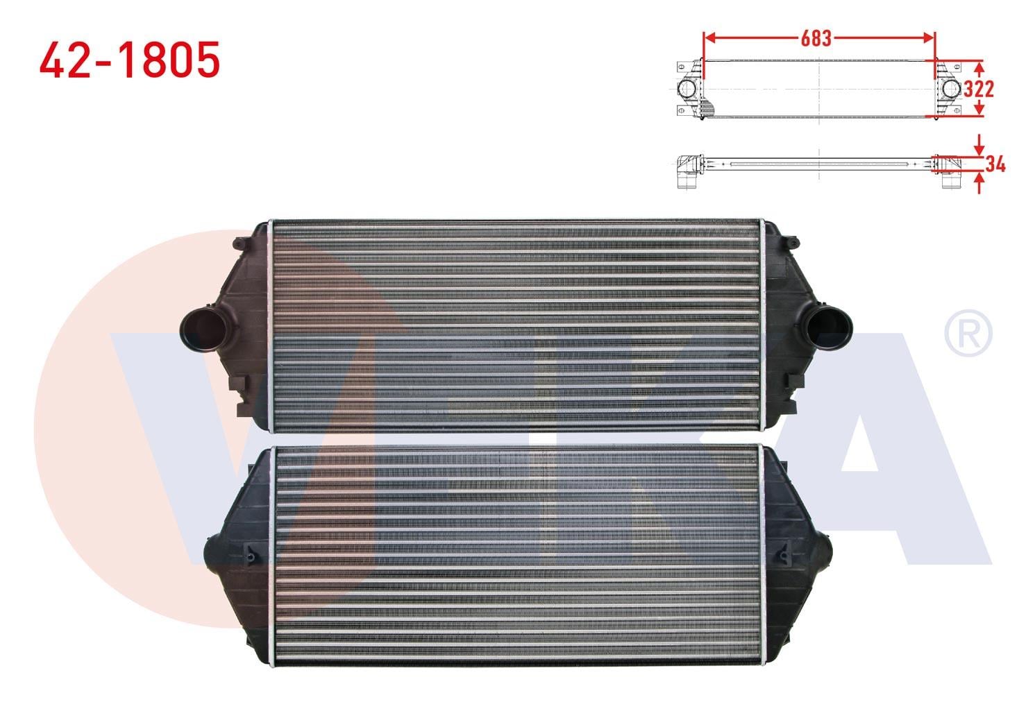 TURBO RADYATORU (INTERCOOLER) FIAT SCUDO (220P) 1.9 TD 1996-2006