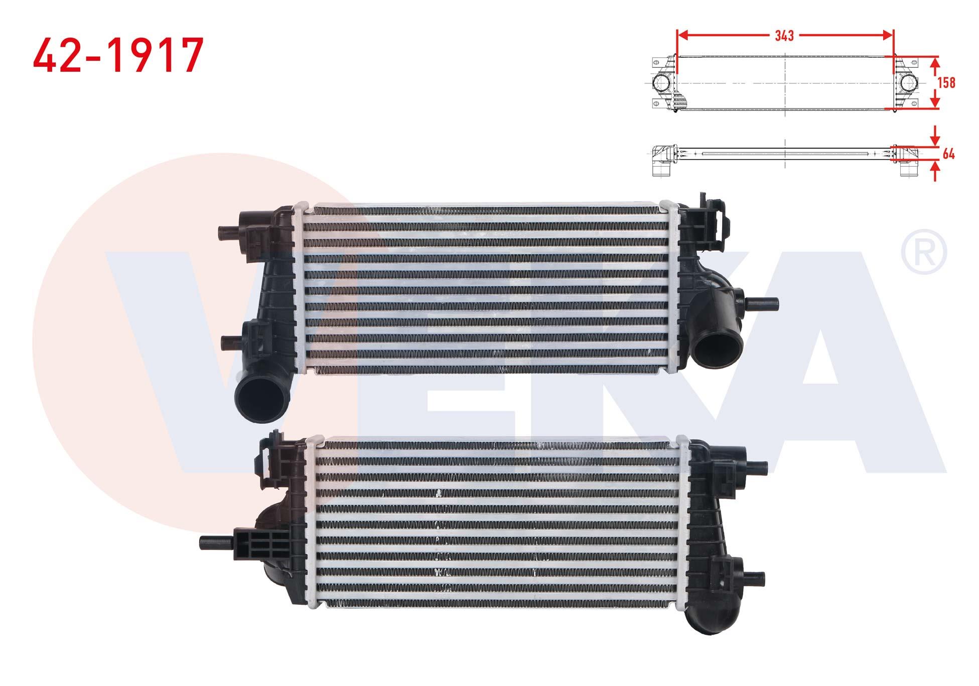 TURBO RADYATORU (INTERCOOLER) FORD C-MAX II 1.0 ECOBOOST 2010-/ FOCUS III 1.0 ECOBOOST 2011-2015