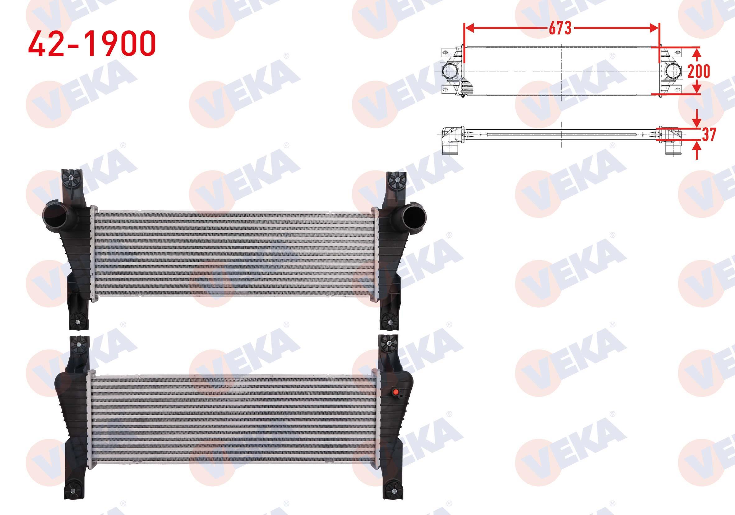 TURBO RADYATORU (INTERCOOLER) FORD RANGER (TKE) 2.2 TDCI 2011-