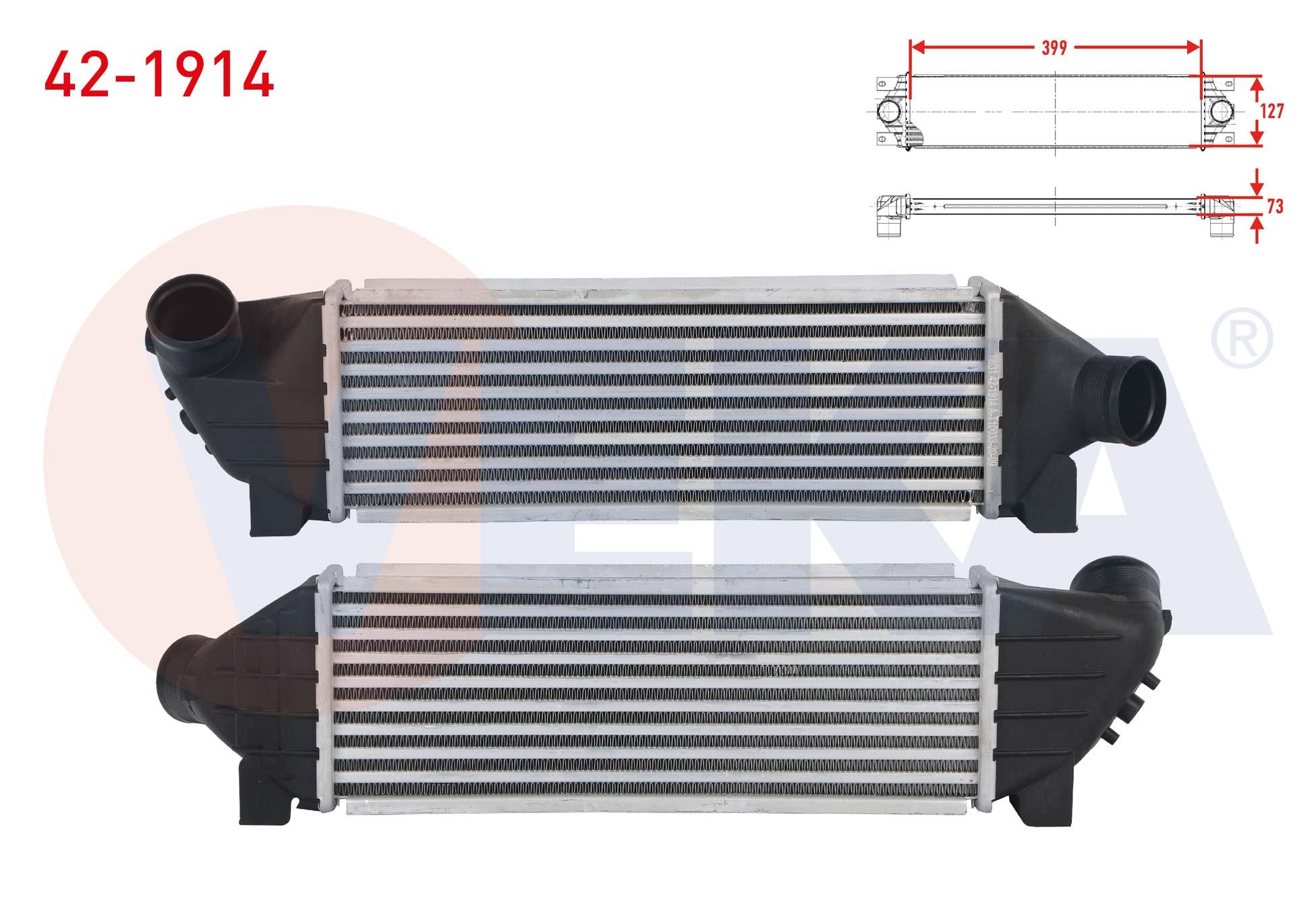 TURBO RADYATORU (INTERCOOLER) FORD TRANSIT (V184) 2.0 DI - 2.0 TDCI M-T 2000-2006