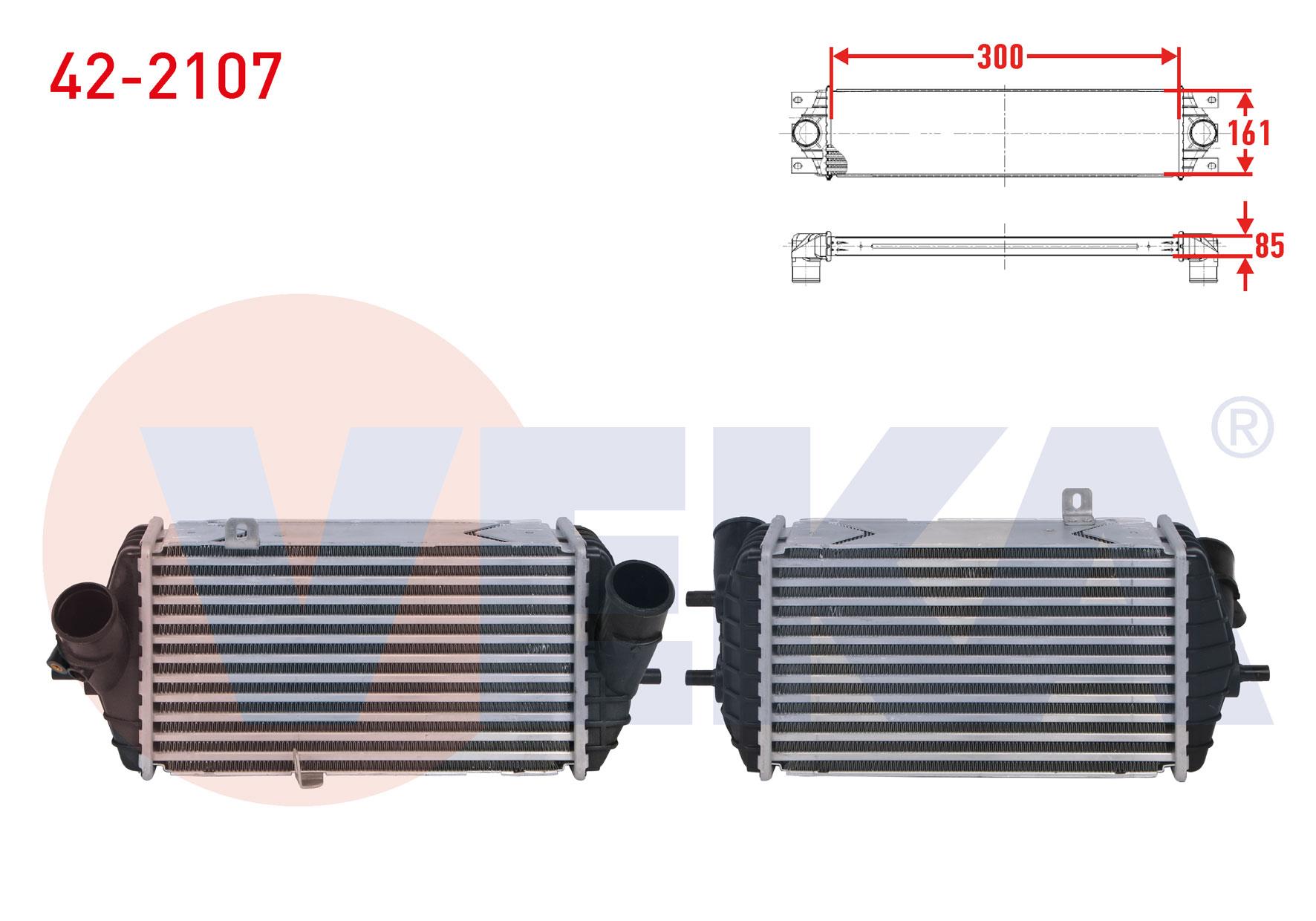 TURBO RADYATORU (INTERCOOLER) HYUNDAI ACCENT BLUE 1.6 CRDI 2011-2017 / I30 1.6 CRDI 2011-2016 / I20 II 1.4 CRDI 2014-