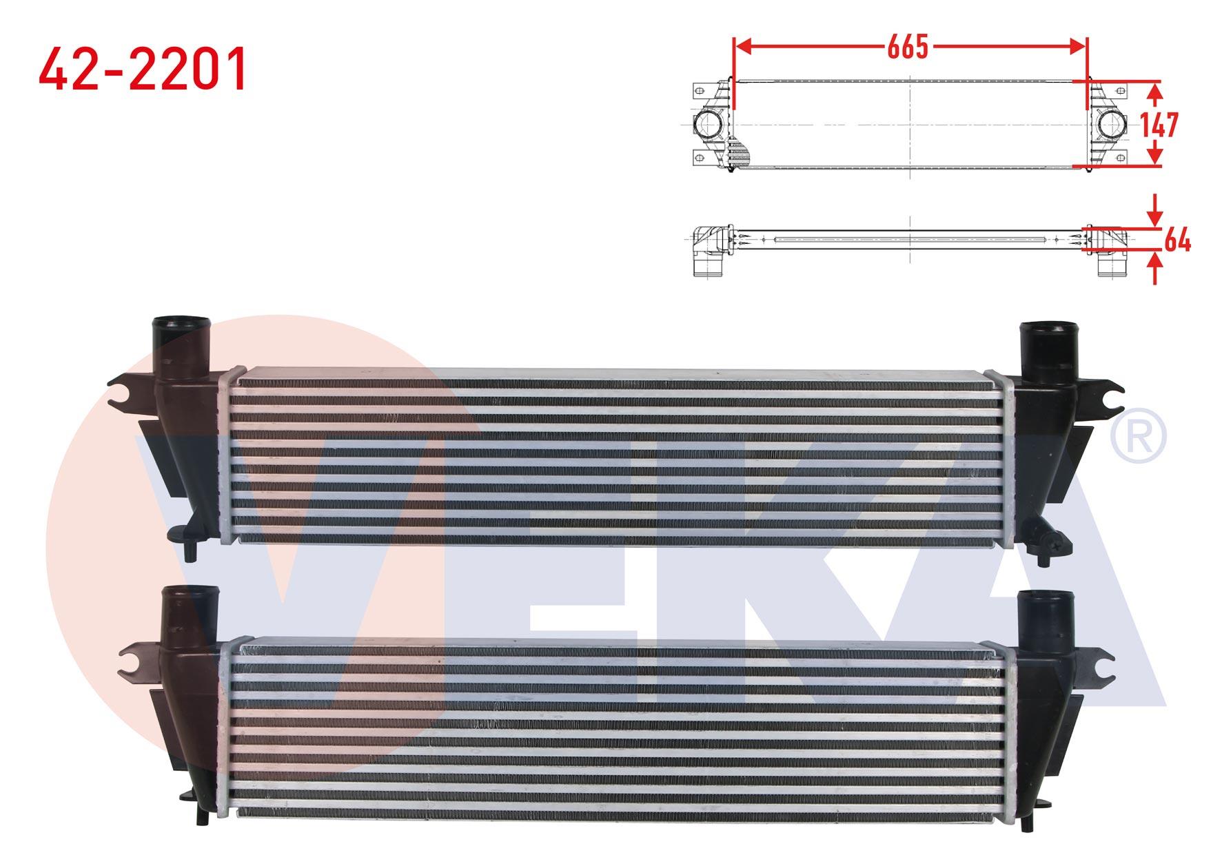 TURBO RADYATORU (INTERCOOLER) ISUZU D-MAX 2.5 D 2012-