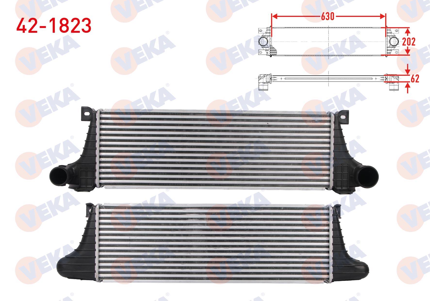 TURBO RADYATORU (INTERCOOLER) IVECO DAILY II MINIBUS/OTOBUS A 40-10 (94139111, 94139131, 94139311, 94139315,... 103 hp 1991-1996