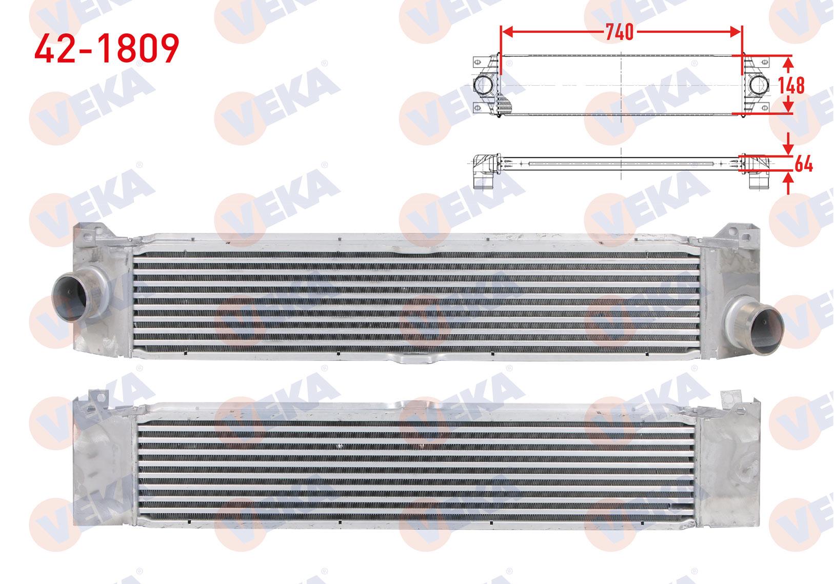 TURBO RADYATORU (INTERCOOLER) KALIN TIP FIAT DUCATO (250) 2.3 MJT EURO 5 2006-2014