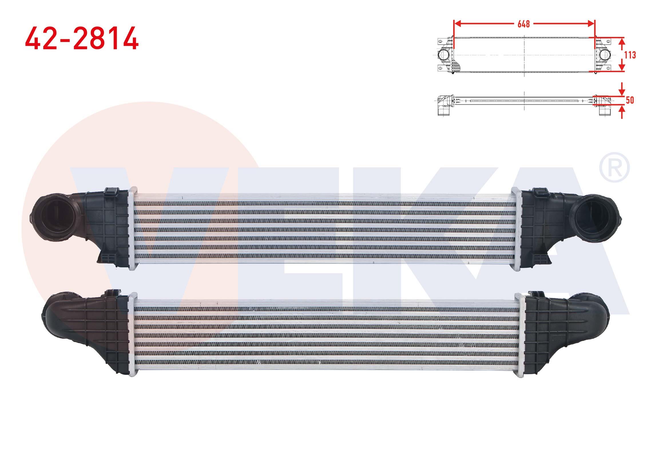 TURBO RADYATORU (INTERCOOLER) MERCEDES E SERISI (W211) E 200 CDI - E 220 CDI 2002-2008