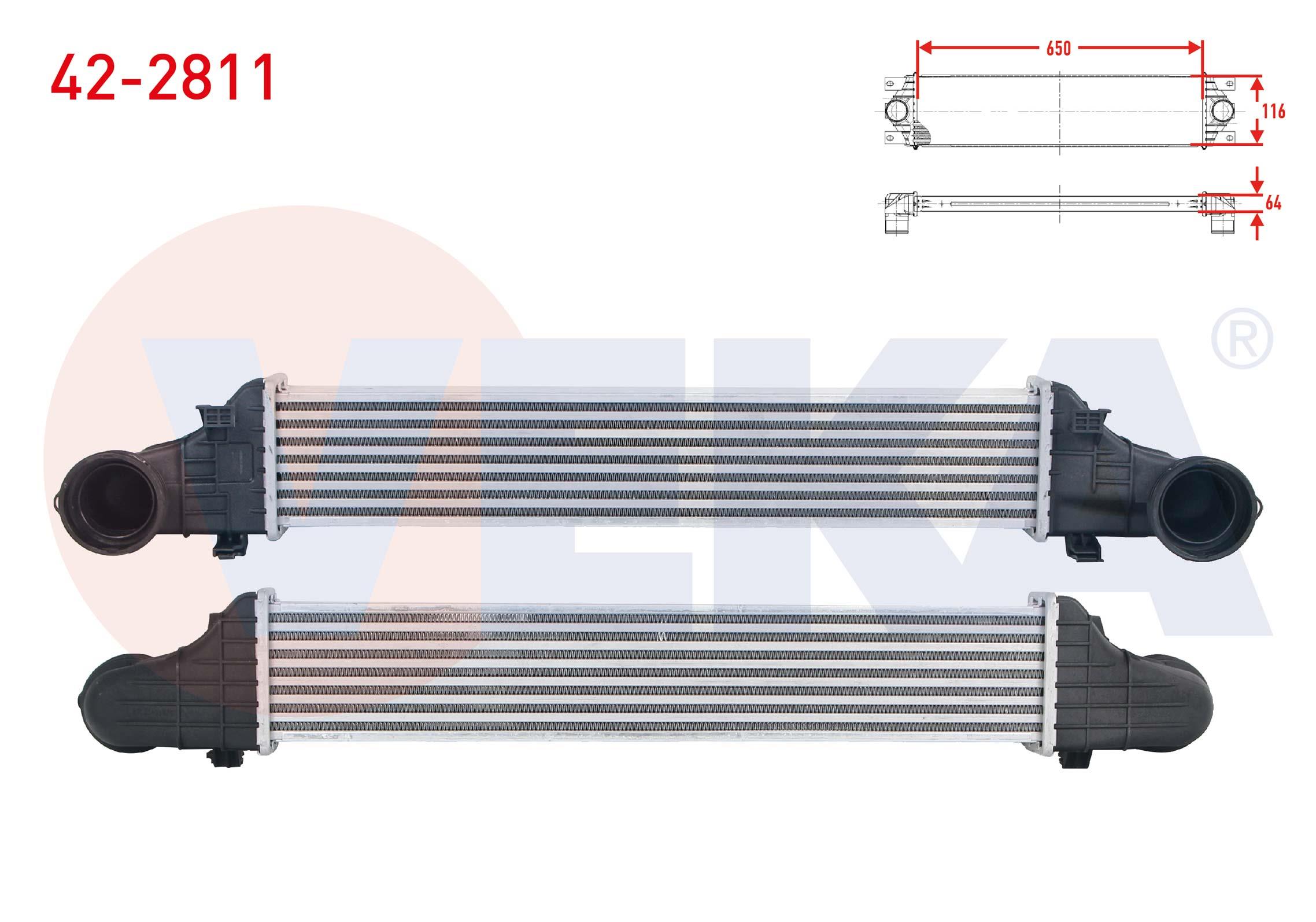 TURBO RADYATORU (INTERCOOLER) MERCEDES E SERISI (W211) E 200 - E 270 CDI - E 280 CDI - E 320 CDI 2002-2008