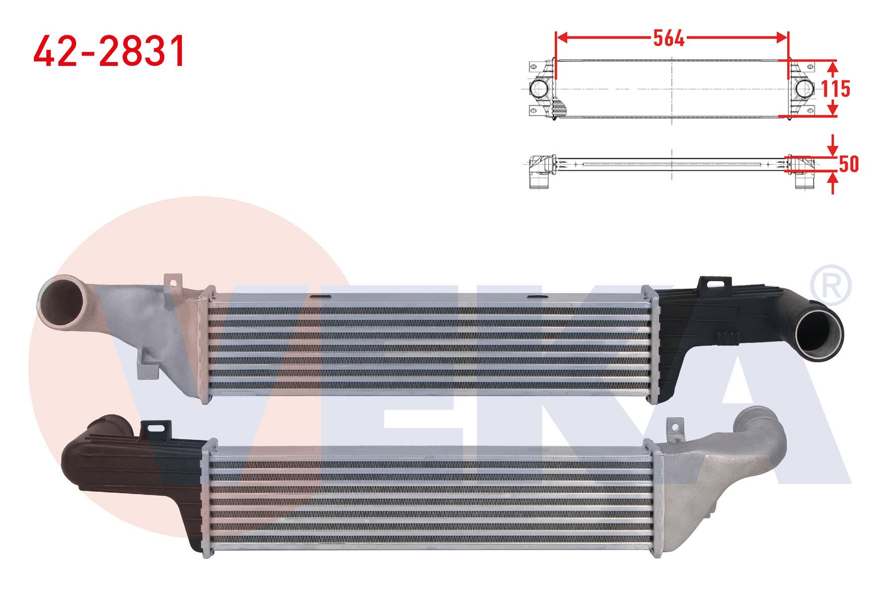 TURBO RADYATORU (INTERCOOLER) MERCEDES E-SERISI (W210) E 300 TURBO-D 177 hp 1996-1999