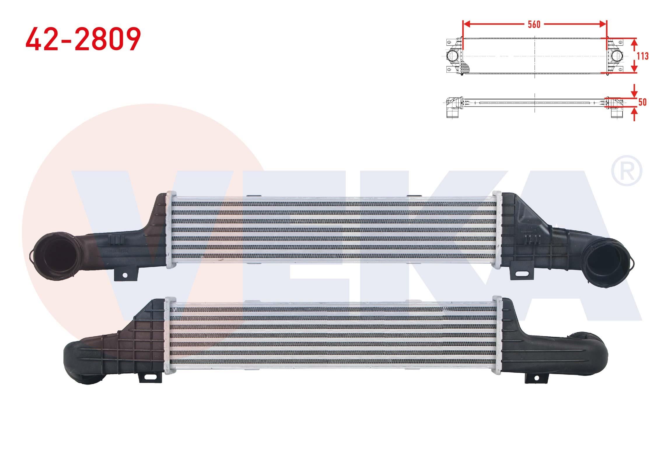 TURBO RADYATORU (INTERCOOLER) MERCEDES E SERISI (W210) E 200 - E 200 CDI - E 220 CDI - E 270 CDI 1995-2002