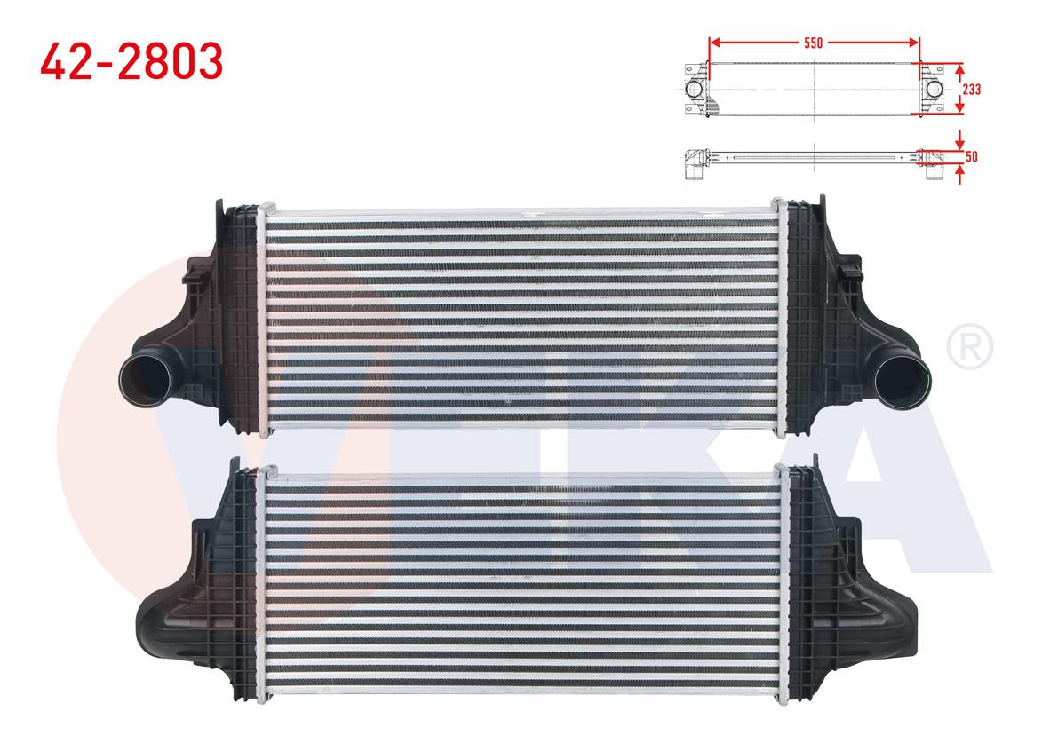 TURBO RADYATORU (INTERCOOLER) MERCEDES GL SERISI (X166) 320 CDI - 350 CDI 4X4 2012-/ M SERISI (W164) ML 280 CDI - ML 320 CDI - ML 350 CDI 4X4 A-T/MT 2005-2011