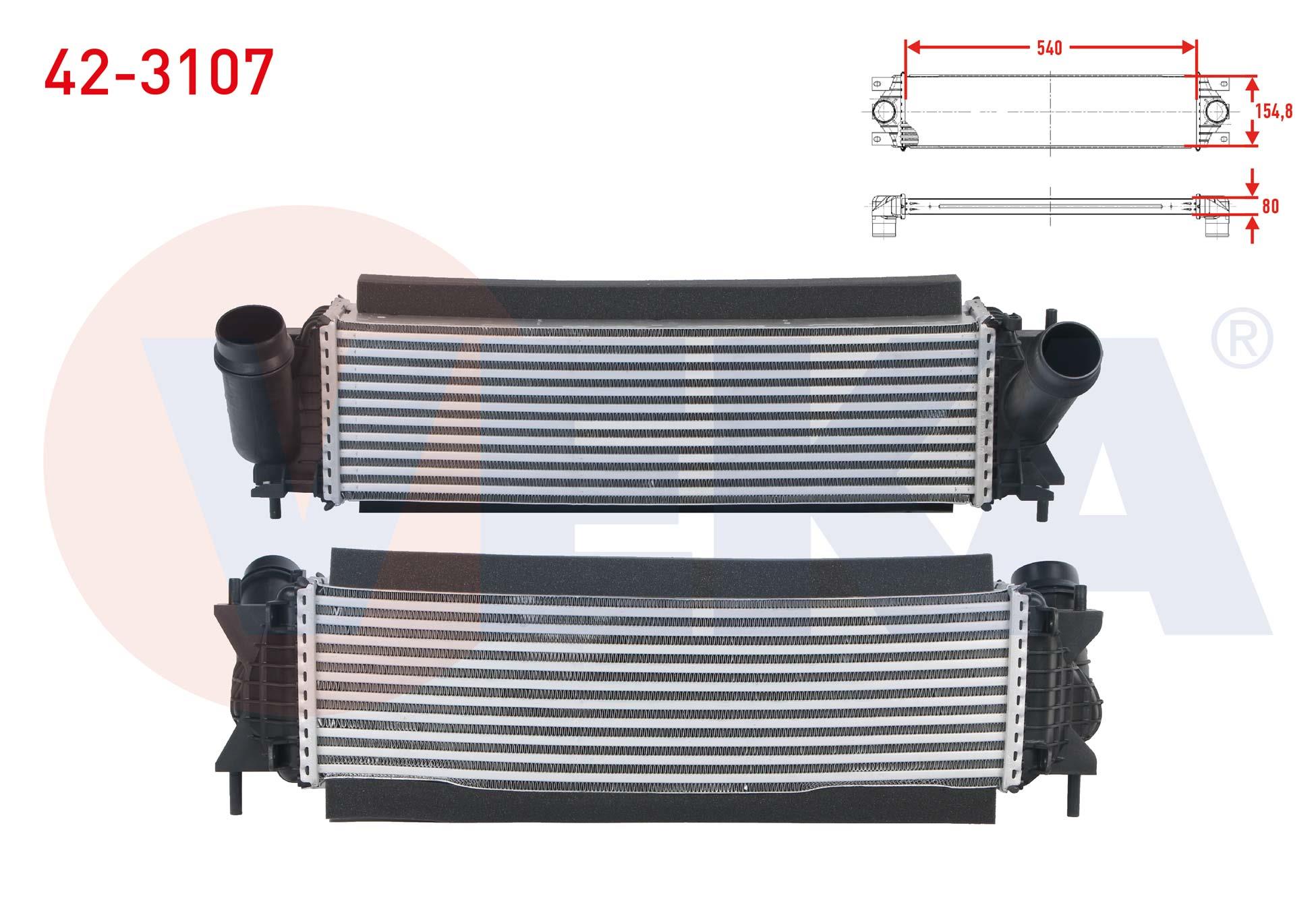 TURBO RADYATORU (INTERCOOLER) NISSAN NAVARA NP300 2.3 DCI 2015-