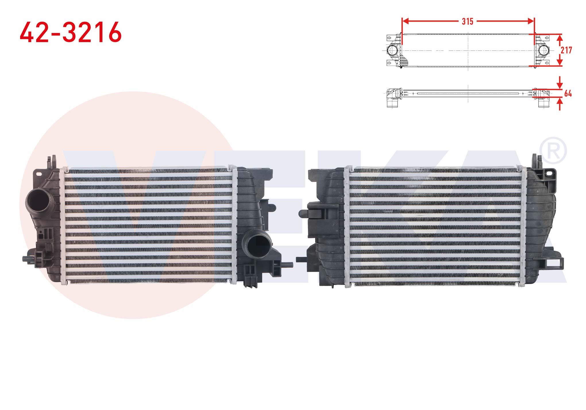 TURBO RADYATORU (INTERCOOLER) OPEL MERIVA B 1.6 CDTI - 1.7 CDTI 2010-