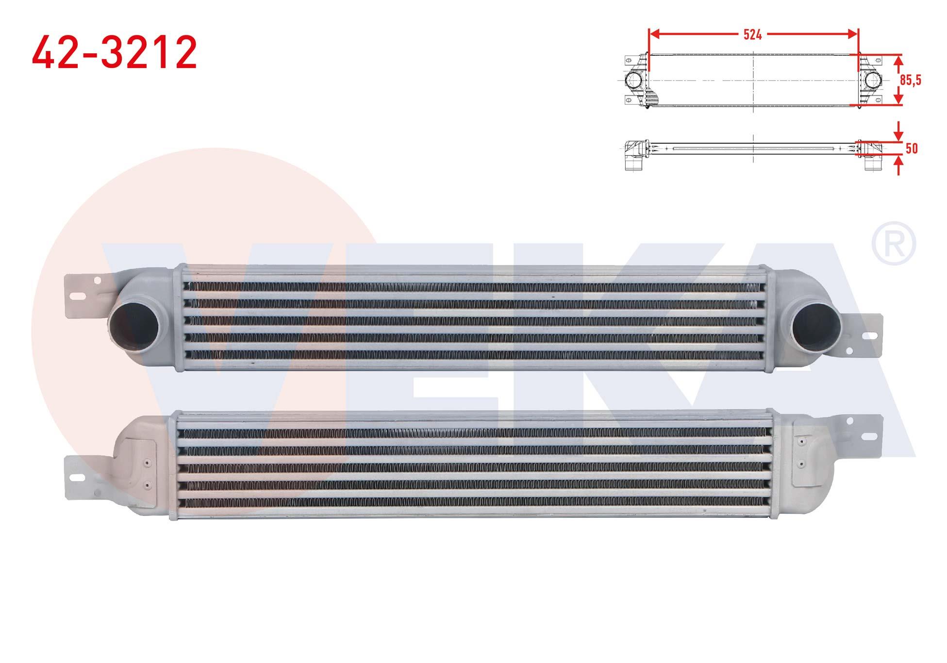 TURBO RADYATORU (INTERCOOLER) OPEL MERIVA A 1.3 CDTI - 1.7 CDTI M-T 2003-2010