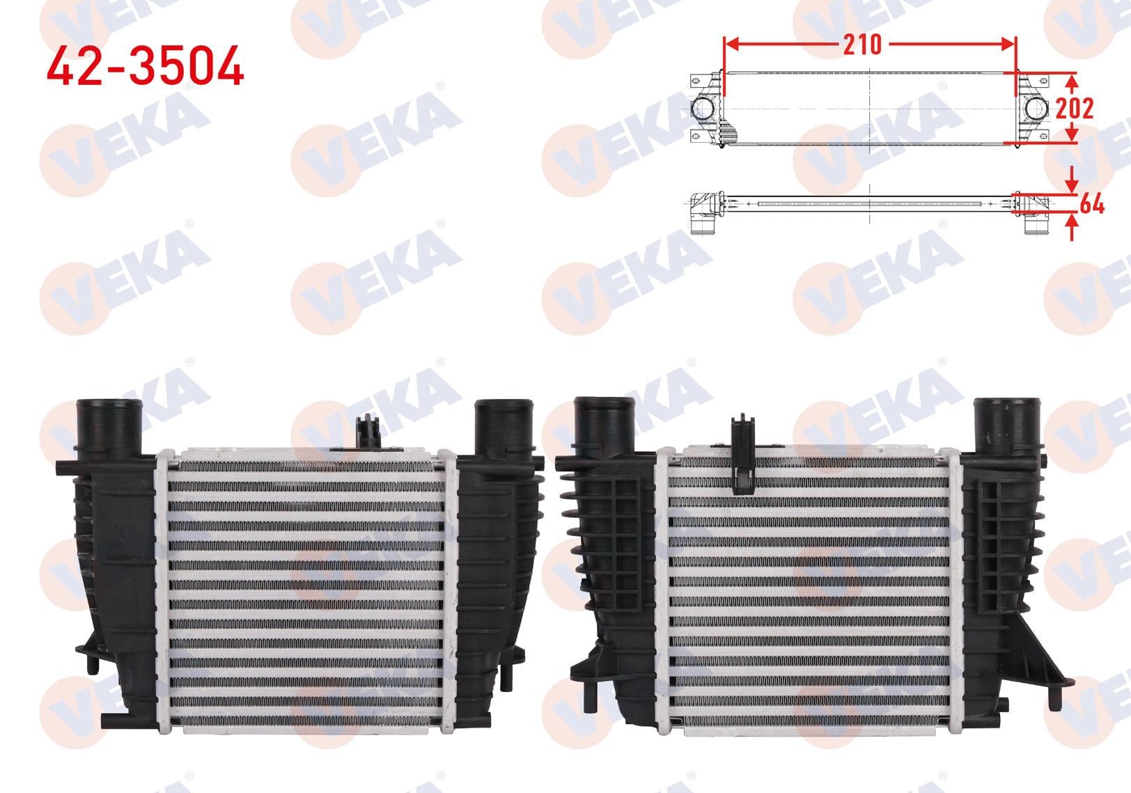 TURBO RADYATORU (INTERCOOLER) RENAULT CLIO III (BR0/1,CR0/1) 1.5 DCI 2005-2012