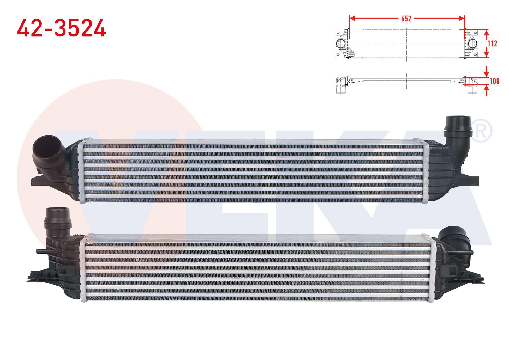 TURBO RADYATORU (INTERCOOLER) RENAULT LAGUNA III 2.0 DCI - 2.0i 16v A-T 2007-