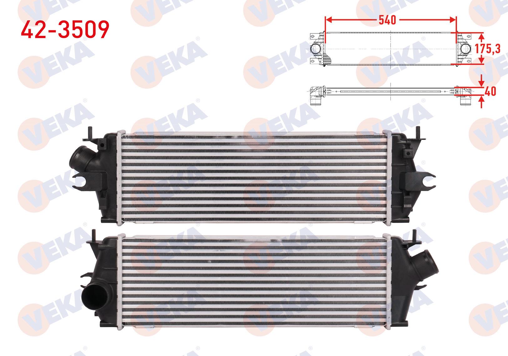 TURBO RADYATORU (INTERCOOLER) RENAULT TRAFIC II (FL) 2.0 DCI 2001-2014