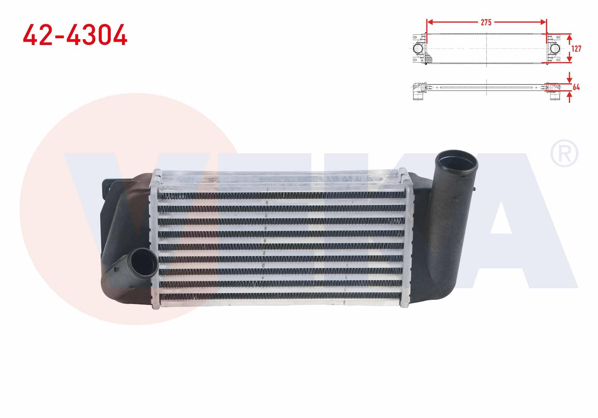 TURBO RADYATORU (INTERCOOLER) TOYOTA COROLLA 1.4 D 2012-