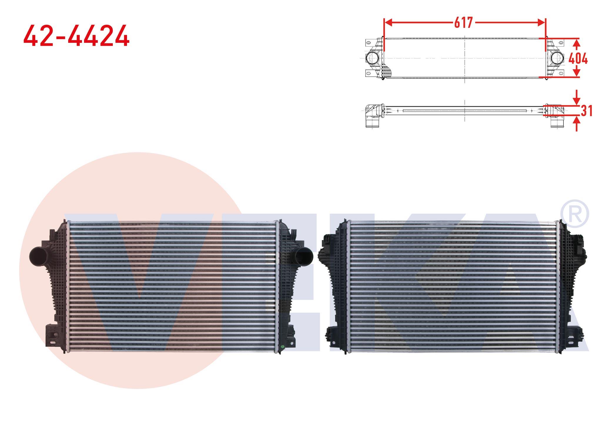 TURBO RADYATORU (INTERCOOLER) VOLKSWAGEN AMAROK 2.0 BITDI - 2.0 TDI 2010-