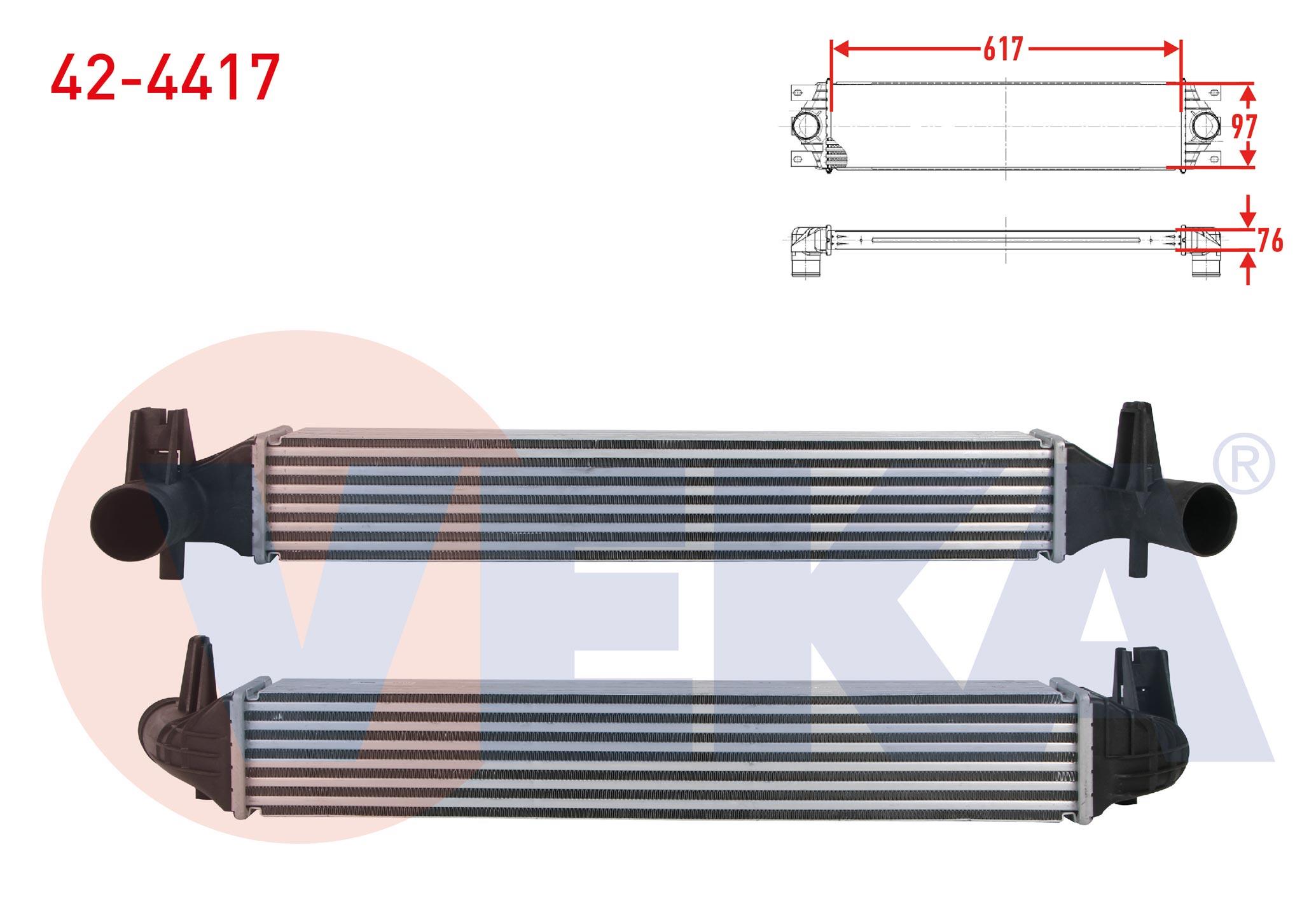TURBO RADYATORU (INTERCOOLER) VOLKSWAGEN POLO (6R,6C) 1.4 TSI 2009-