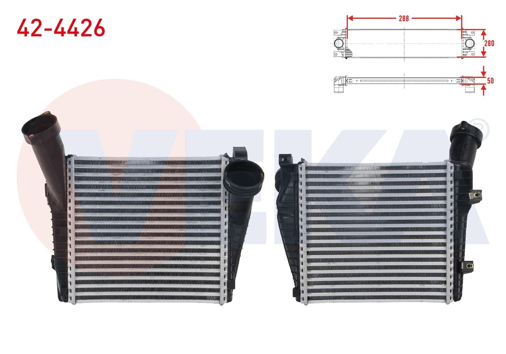 TURBO RADYATORU (INTERCOOLER) VW TOUAREG 2.5 R5 TDI - 3.0 V6 TDI - 5.0 TDI 02-10/ AUDI Q7 3.0 TDI - 3.0 TFSI - 4.2 TDI QUATTRO 06-15/ CAYENNE 3.0 D 10-/ CAYENNE 3.2i - S 4.5i V8 02-10