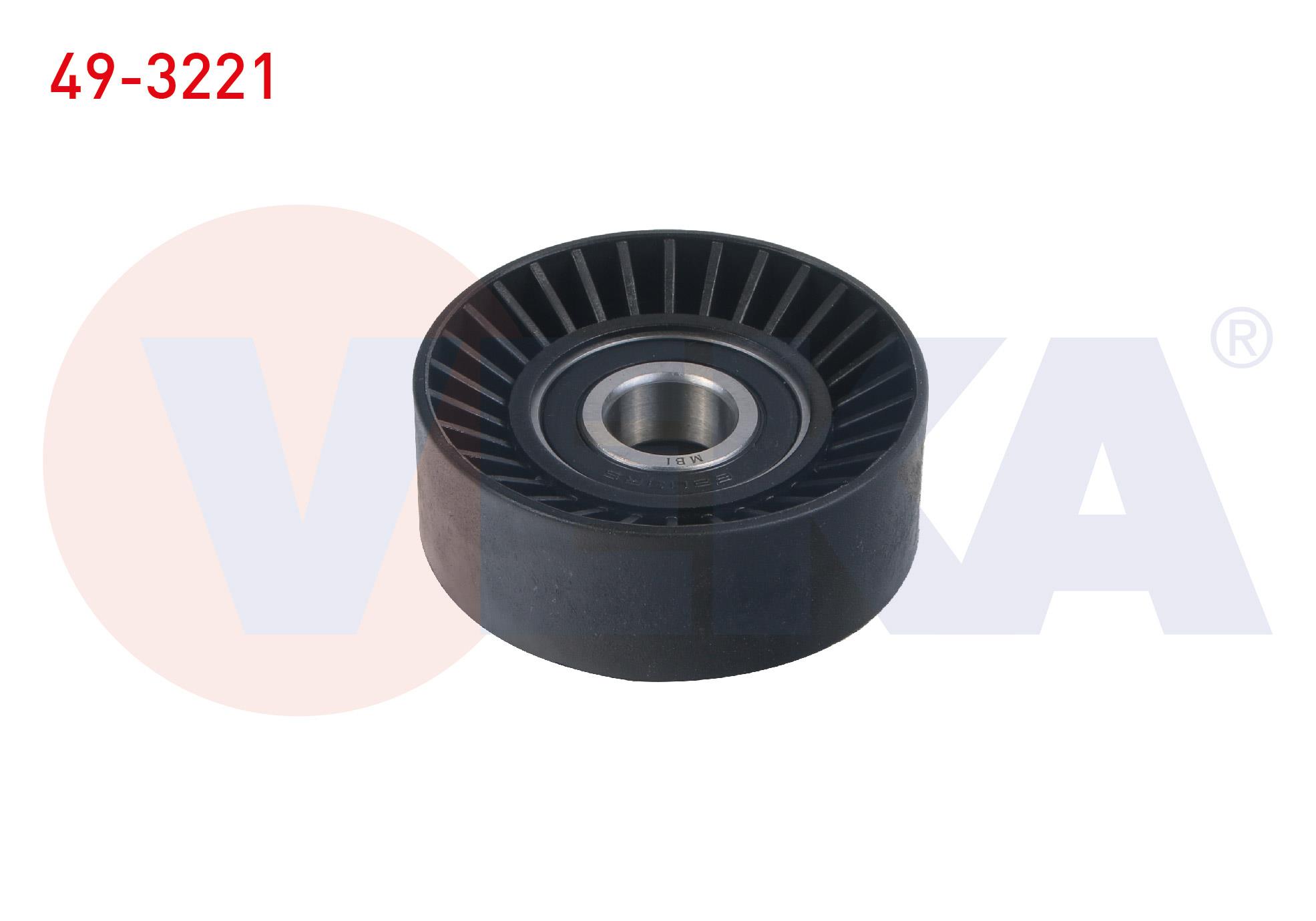 V KAYISI GERGI RULMANI PLASTIK 70X26 OPEL ASTRA G 1.2 16V 1998-2005/ ASTRA H 1.2 - 1.4 2005-2010/ ASTRA J 1.4 2009-2015/ CORSA C 1.0 - 1.2 2000-2009