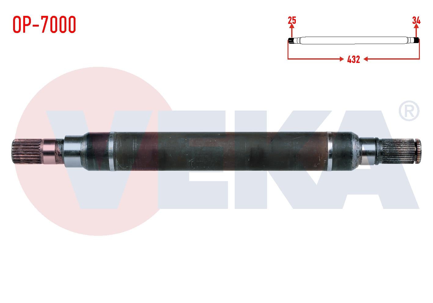 AKS ILAVE MIL SAG OPEL ASTRA H 1.3 CDTI UZUNLUK 432 mm 2004-2010
