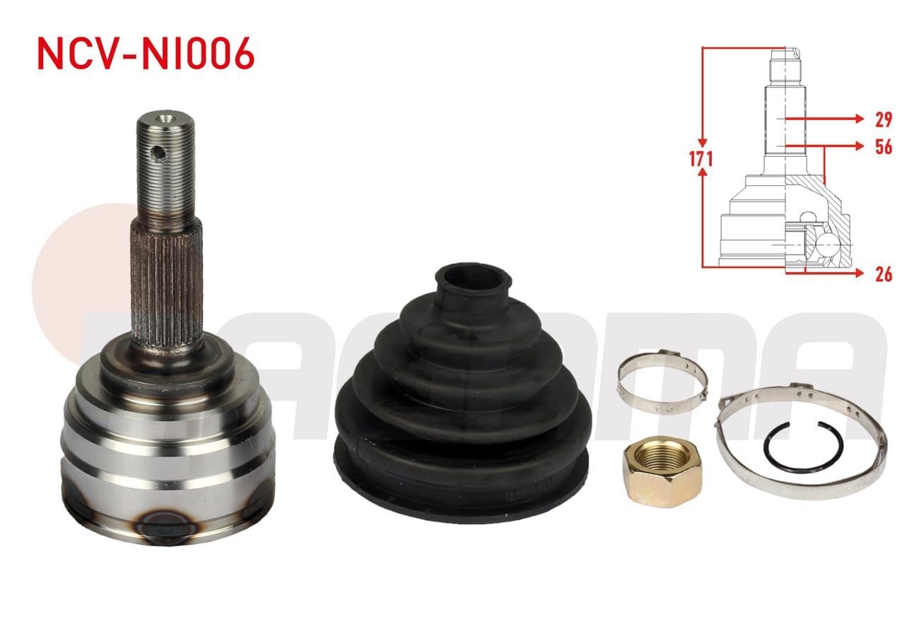 AKS KAFASI DIS SOL-SAG ON DIS 29X26X56 UZUNLUK 171mm NISSAN JUKE (F15) 1.5 DCI - 1.6 DIG-T 2010-